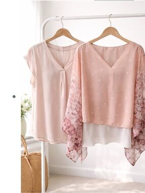 Emma & Olivia XL + Floral Chiffon Blouse Bundle
